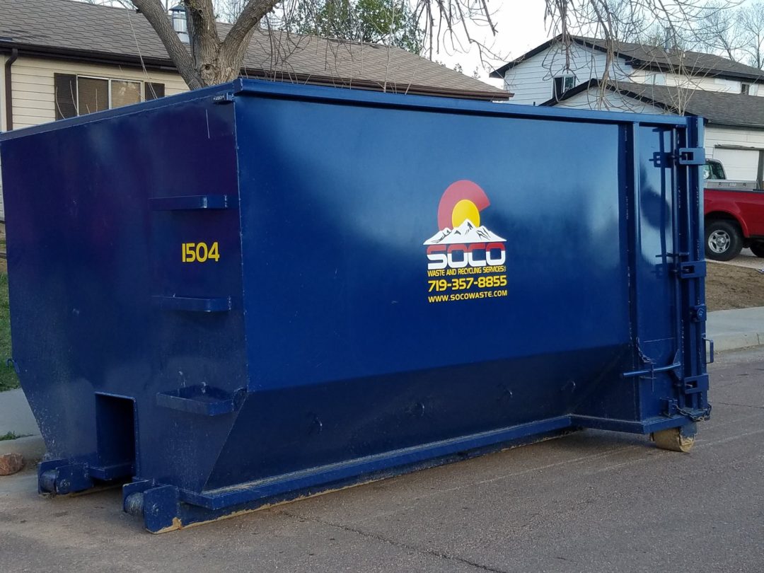 Roll Off Dumpster Rental Service Colorado Springs SOCO Waste